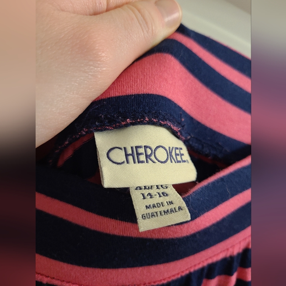 Cherokee Navy Blue Pink Skirt